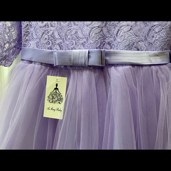 Lavender lace and multiple tule dress - Picture 5 of 6